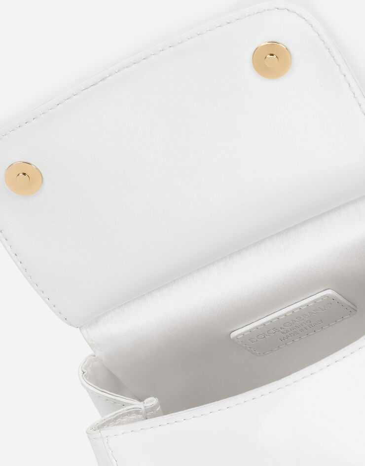 Dolce & Gabbana Patent leather mini Sicily bag Blanc EB0003A1067