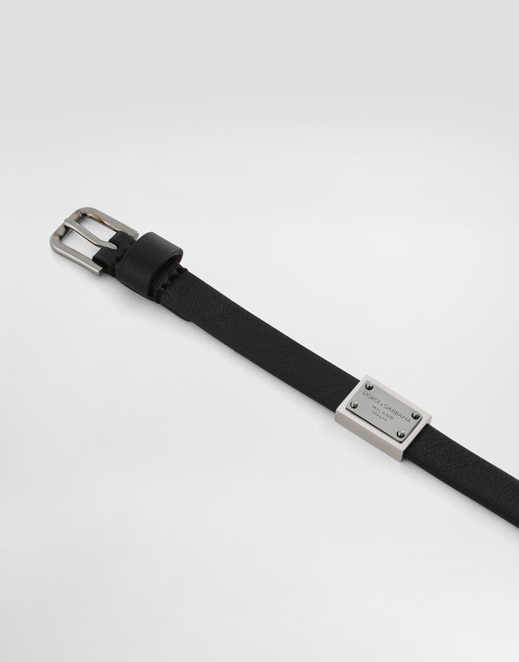 Dolce & Gabbana Calfskin bracelet Schwarz BJ0819AP599