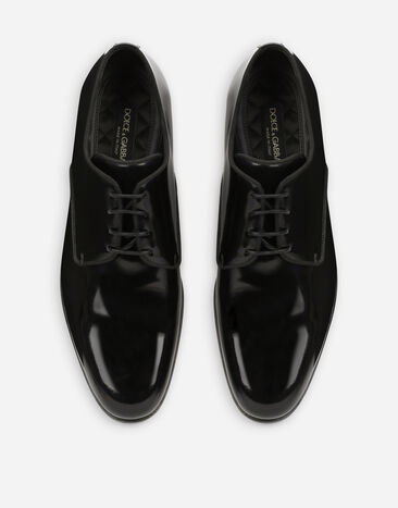 Dolce & Gabbana Brushed calfskin Derby shoes Black A10703A1203