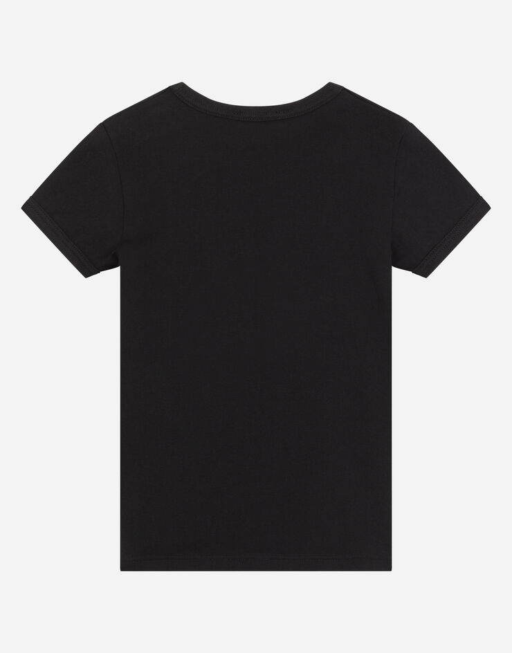 Dolce & Gabbana Bi-pack t-shirt manica corta in jersey Black L4J703G7OCU