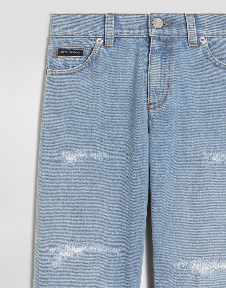Dolce & Gabbana Pantalon en denim avec 5 poches Dolce & Gabbana Pantalon en denim avec 5 poches Blue L42F92LDD95