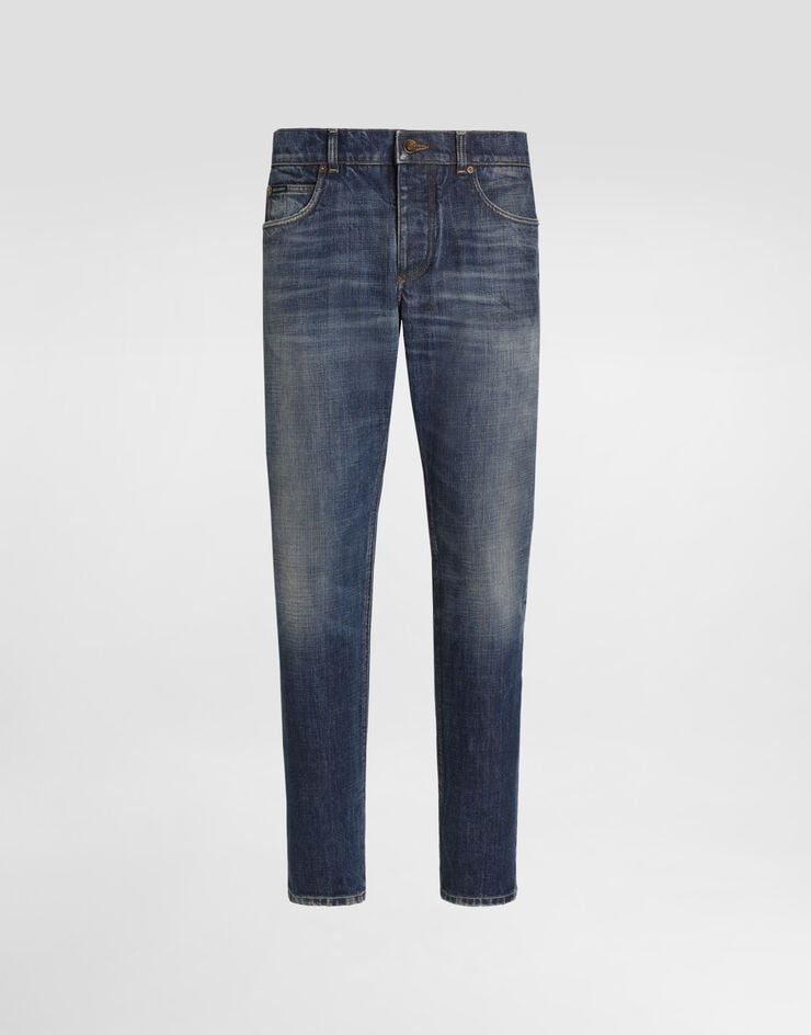 Dolce & Gabbana بنطال من دنيم Multicolor GP22ZDG8PO6