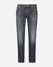 Dolce & Gabbana Slim fit washed stretch jeans with subtle abrasions Multicolor G9NL5DG8GW9