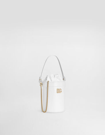 Dolce & Gabbana ナッパ カーフスキン バケット バッグ White EB0266A1065