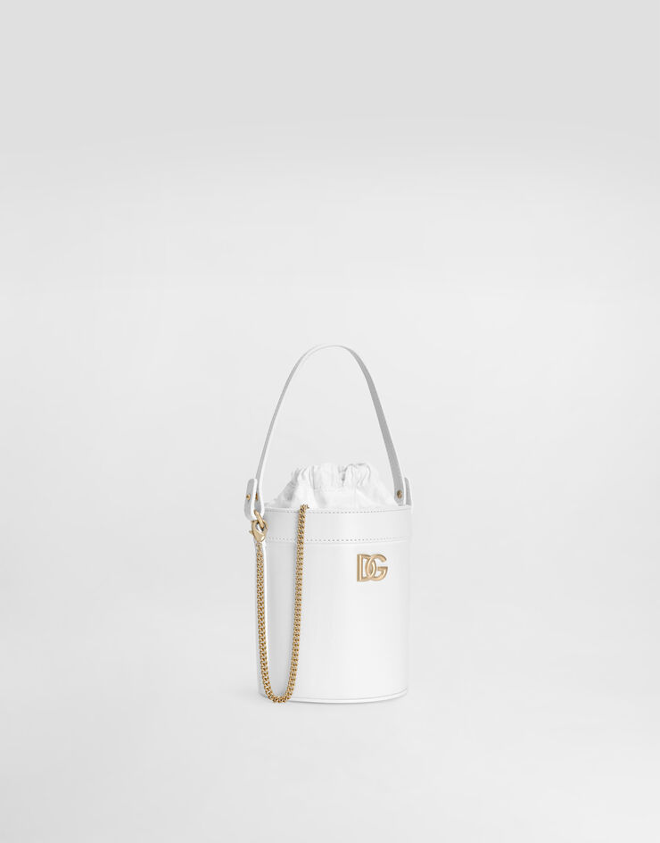 Dolce & Gabbana Nappa calfskin bucket bag White EB0266A1065