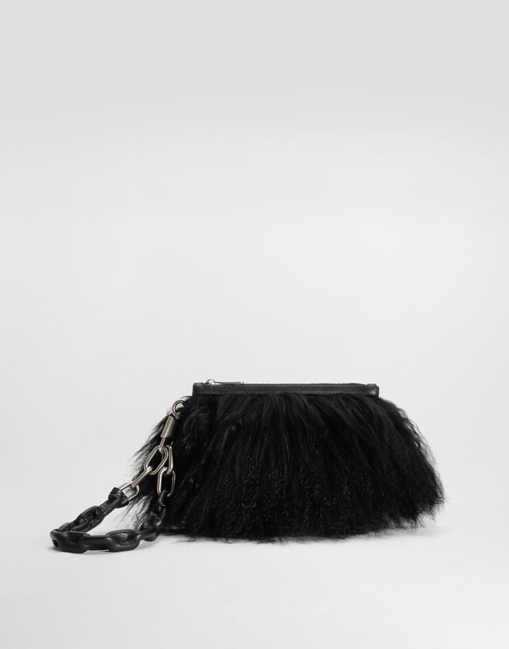Dolce & Gabbana Neceser en piel de cordero Black BI3436AW658