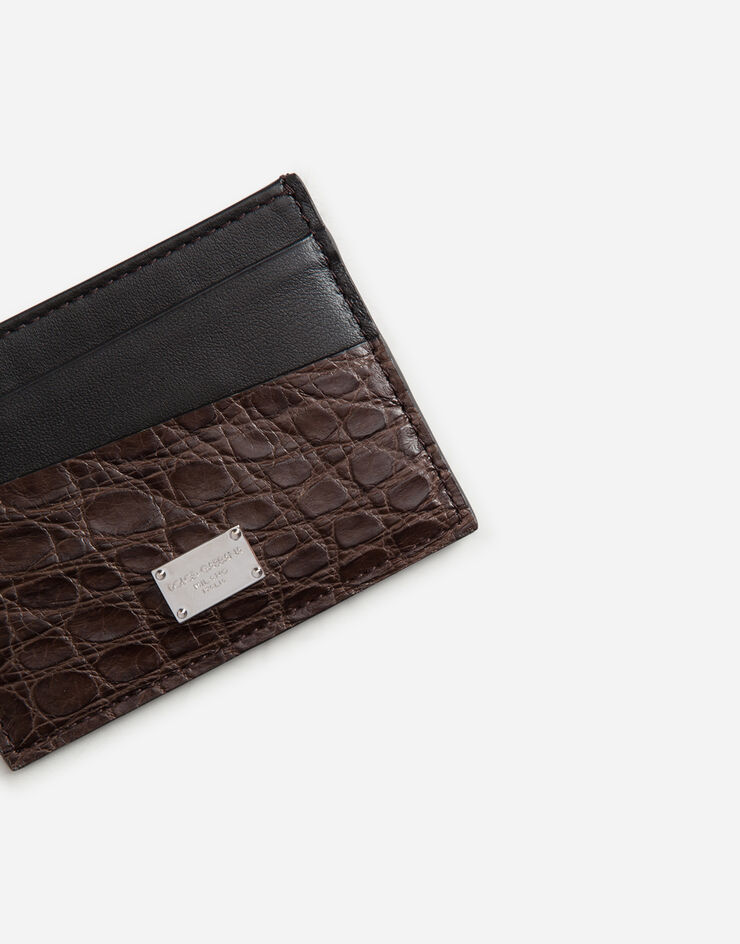 Dolce & Gabbana Crocodile card holder Multicolor BP0330A2Q71