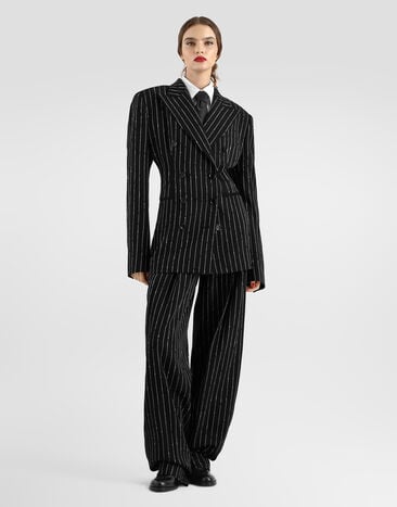 Dolce & Gabbana Pinstripe virgin wool trousers Dolce & Gabbana Pinstripe virgin wool trousers Multicolor FTDQCTFBZAG