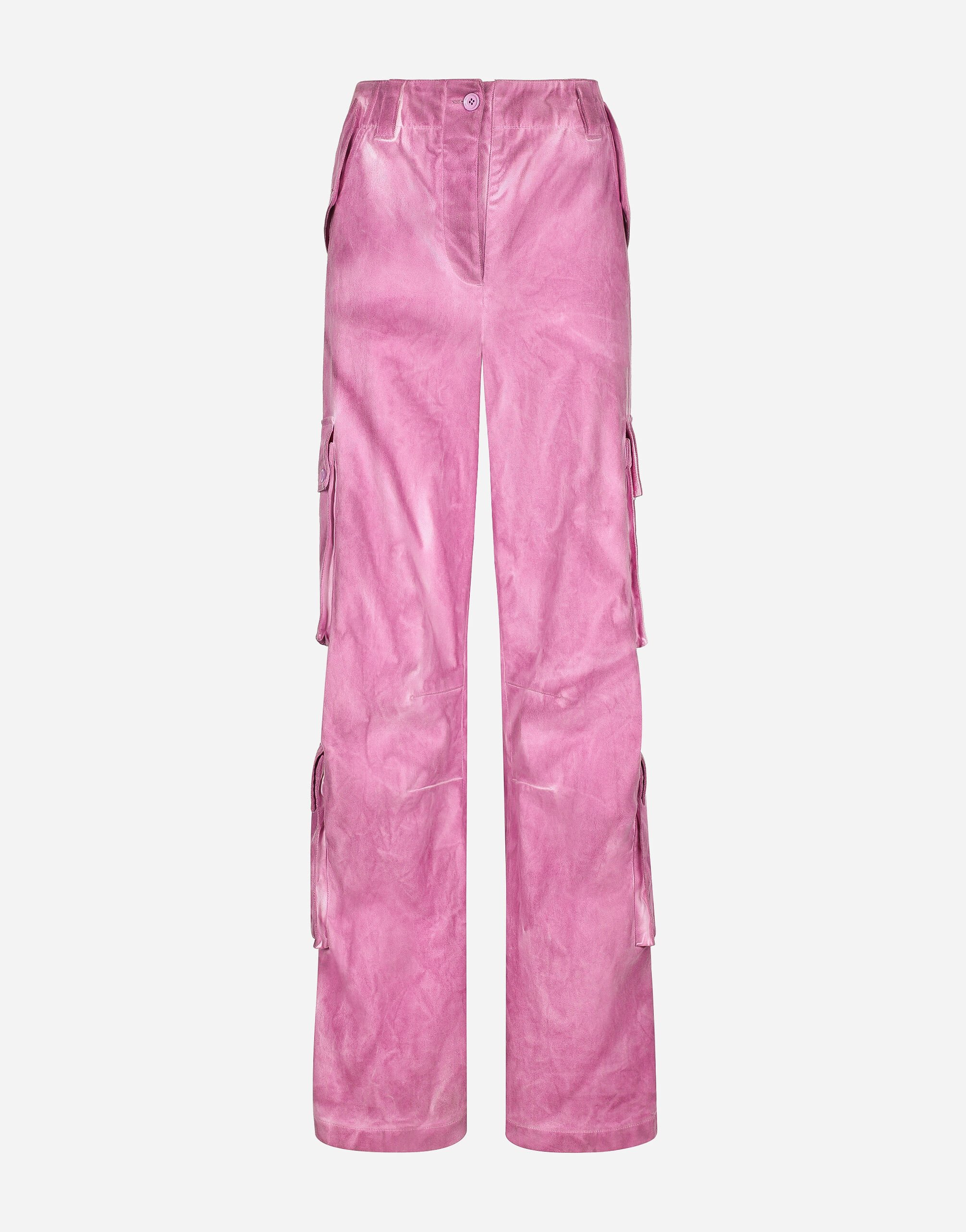 Dolce & Gabbana Cotton cargo pants Pink F79DATFMMHN