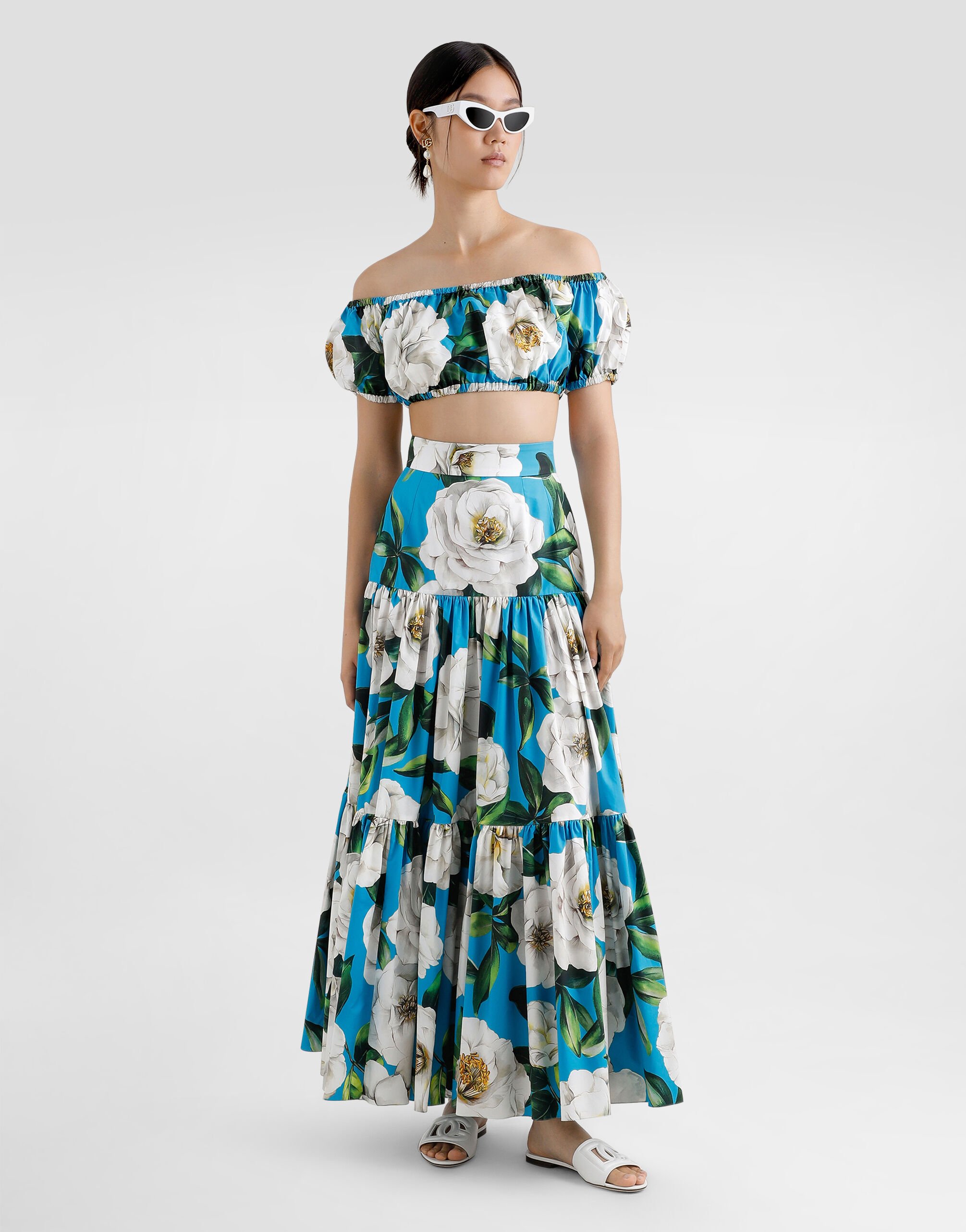 【Dolce & Gabbana】ファインリブコットン グランダッド ネックT Dolce & Gabbana】ファインリブコットン グランダッド ネックT