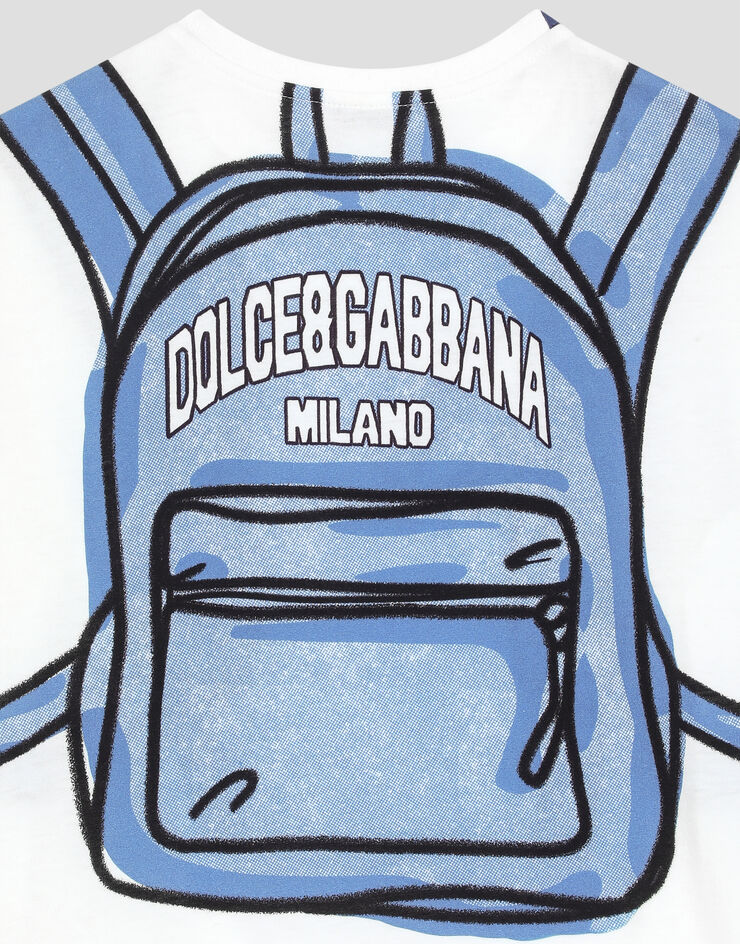 Dolce & Gabbana Jerseyt-shirt with backpack print Print L4JTHVII7H5