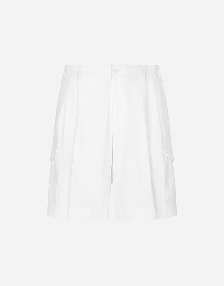 Dolce & Gabbana 侧面口袋华达呢百慕大短裤 白 GW3JATFU60L