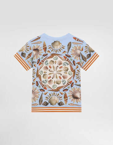 Dolce & Gabbana Shell-print short-sleeved jersey t-shirt Multicolor L1JT7WII7I0