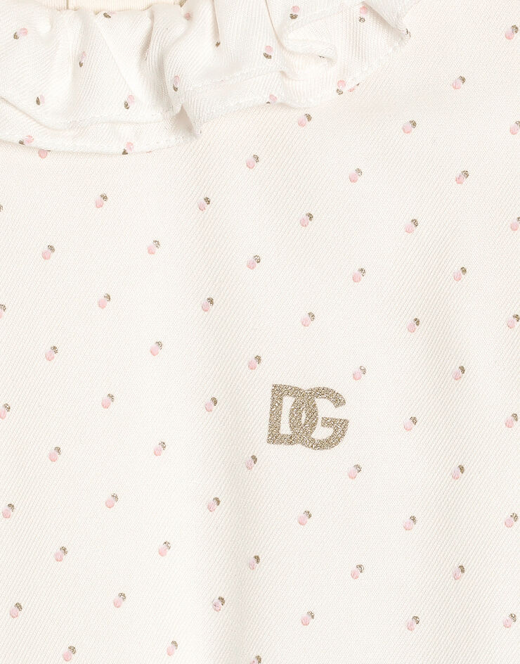 Dolce & Gabbana Polka dot interlock romper White L2JO4IG7PJB