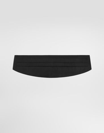 Dolce & Gabbana Satin cummerbund belt Black FB424AGDB4K