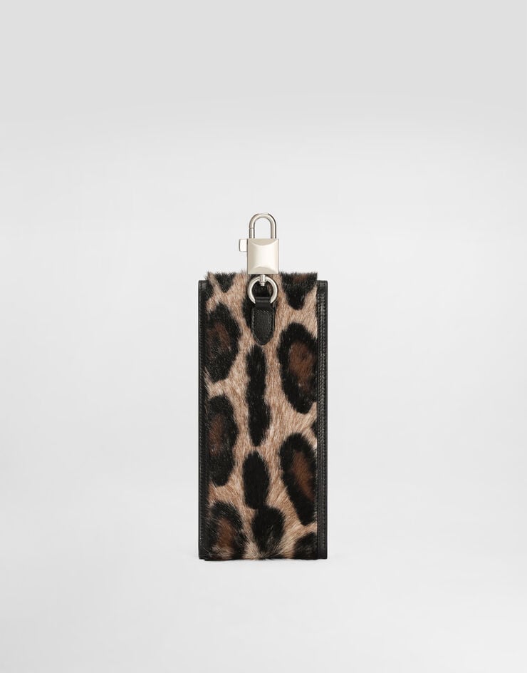 Dolce & Gabbana LEO kid leather pouch Dolce & Gabbana LEO kid leather pouch Multicolor BP3487A3T08
