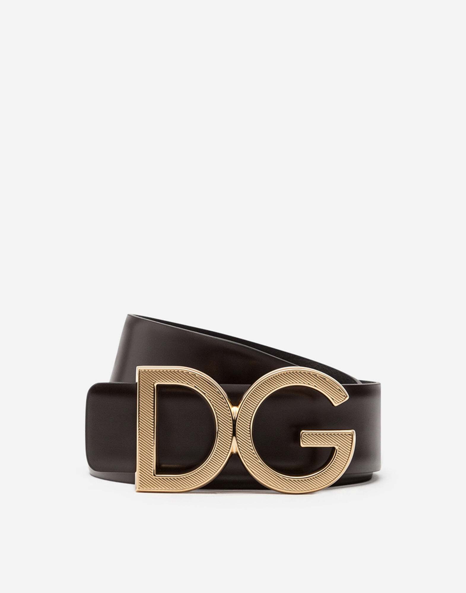 DOLCE&GABBANA　ベルト　茶 ブラウンのメンズ ベルト カーフスキン DGロゴ | Dolce&Gabbana®
