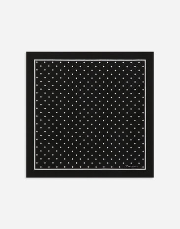 Dolce & Gabbana Silk twill scarf with polka-dot print (50x50) Print FN092RGDAOY