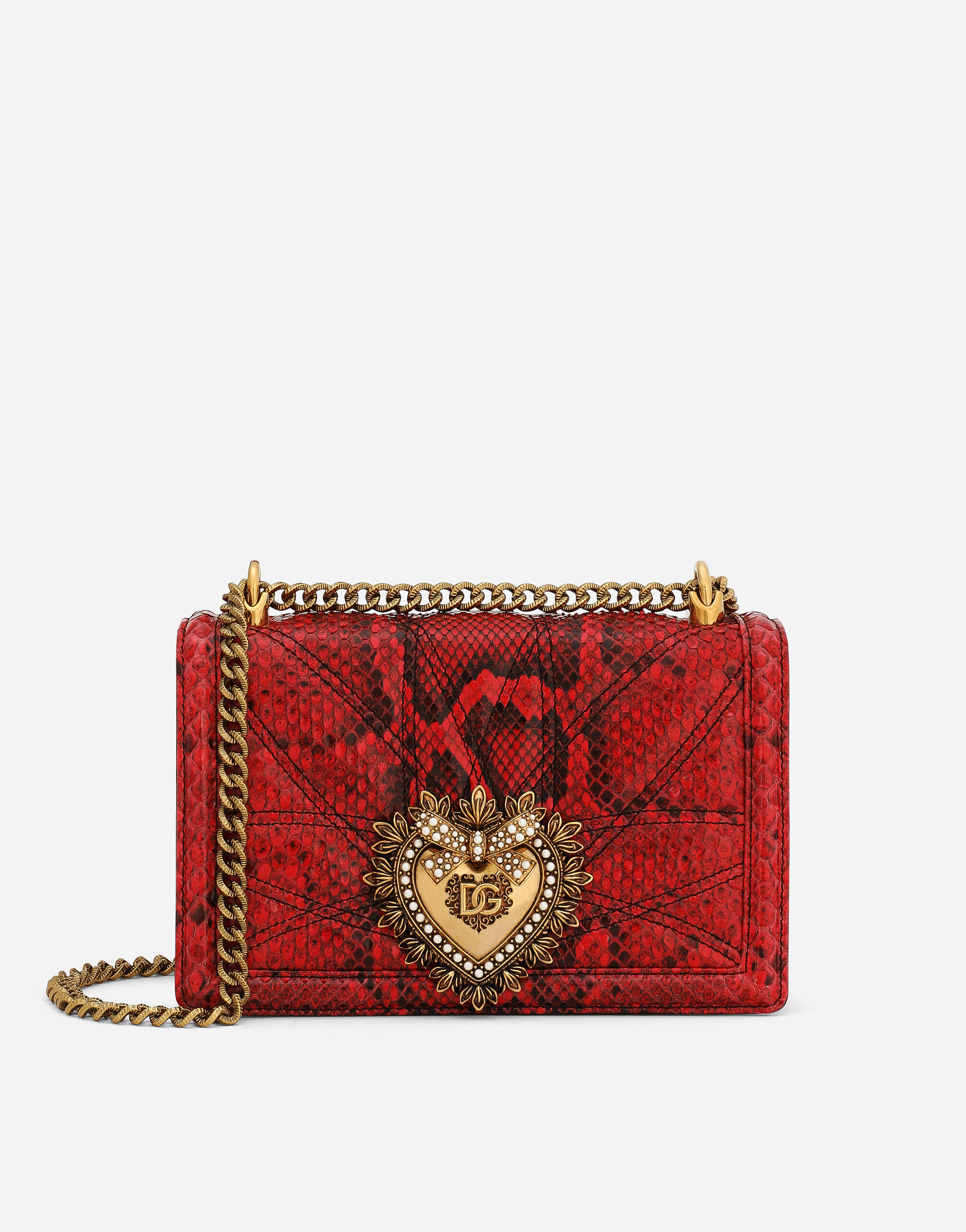 Dolce & Gabbana Medium Devotion shoulder bag Red BB6498AQ963