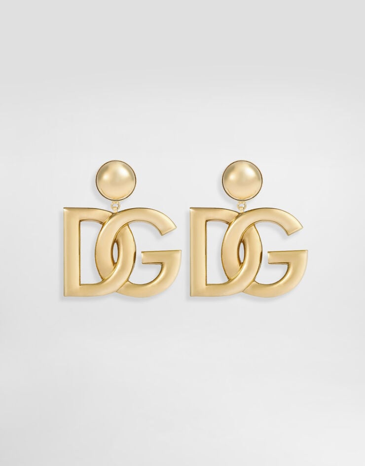 Dolce & Gabbana Boucles d’oreilles clip avec logo DG Doré WEN6P2W1111