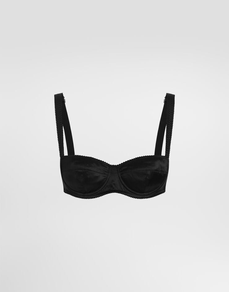 Dolce & Gabbana Satin balconette bra Dolce & Gabbana Satin balconette bra Black O1A12TONO13