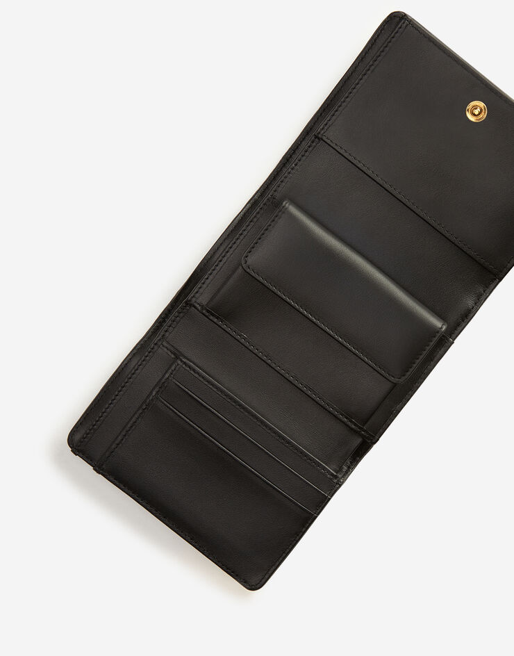 Dolce & Gabbana محفظة ديفوشن كونتنينتال صغيرة أسود BI1269AV967