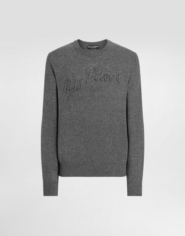 Dolce & Gabbana Wool pullover Grey GXX01ZJDVDE