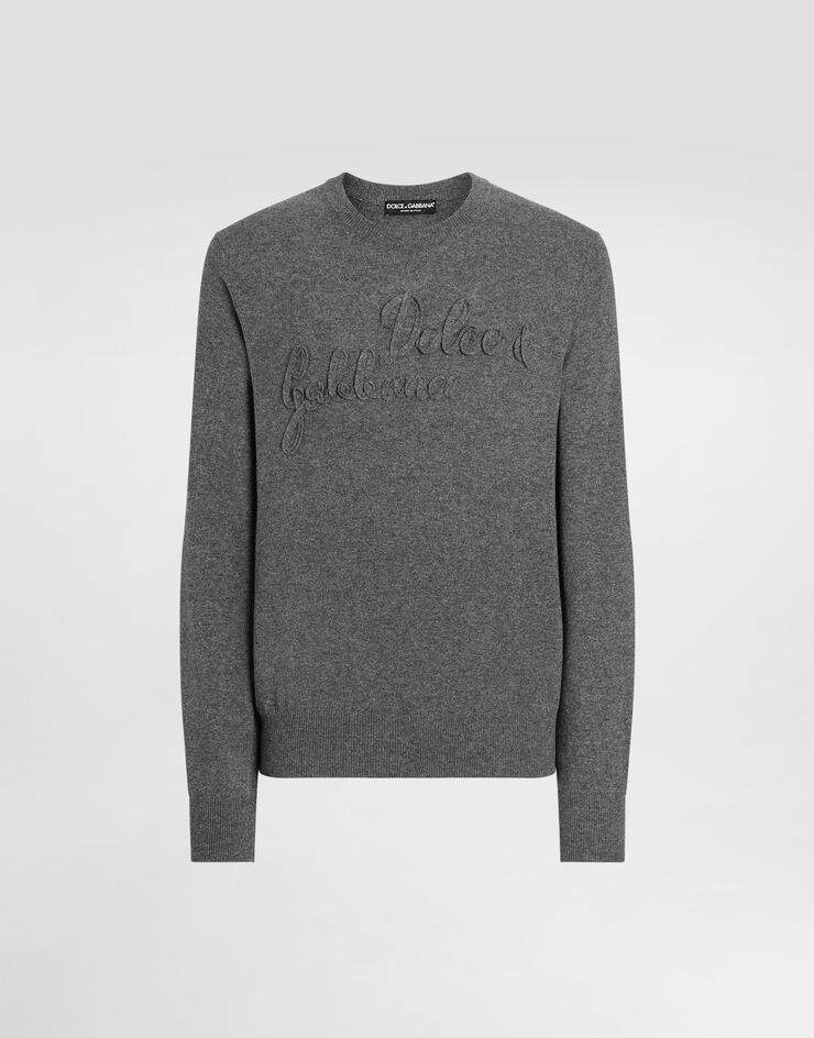 Dolce & Gabbana Wool pullover Grey GXX01ZJDVDE