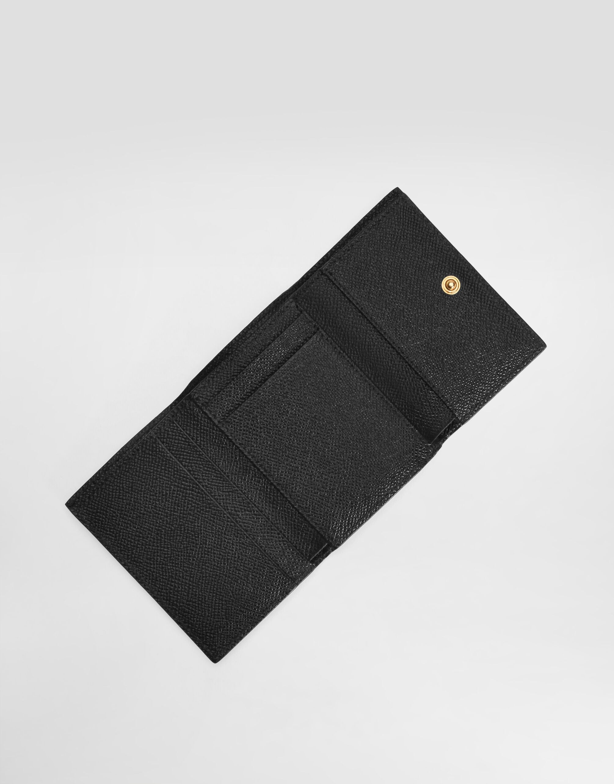 Leopard-print wallet in dauphine calfskin in Print for Women