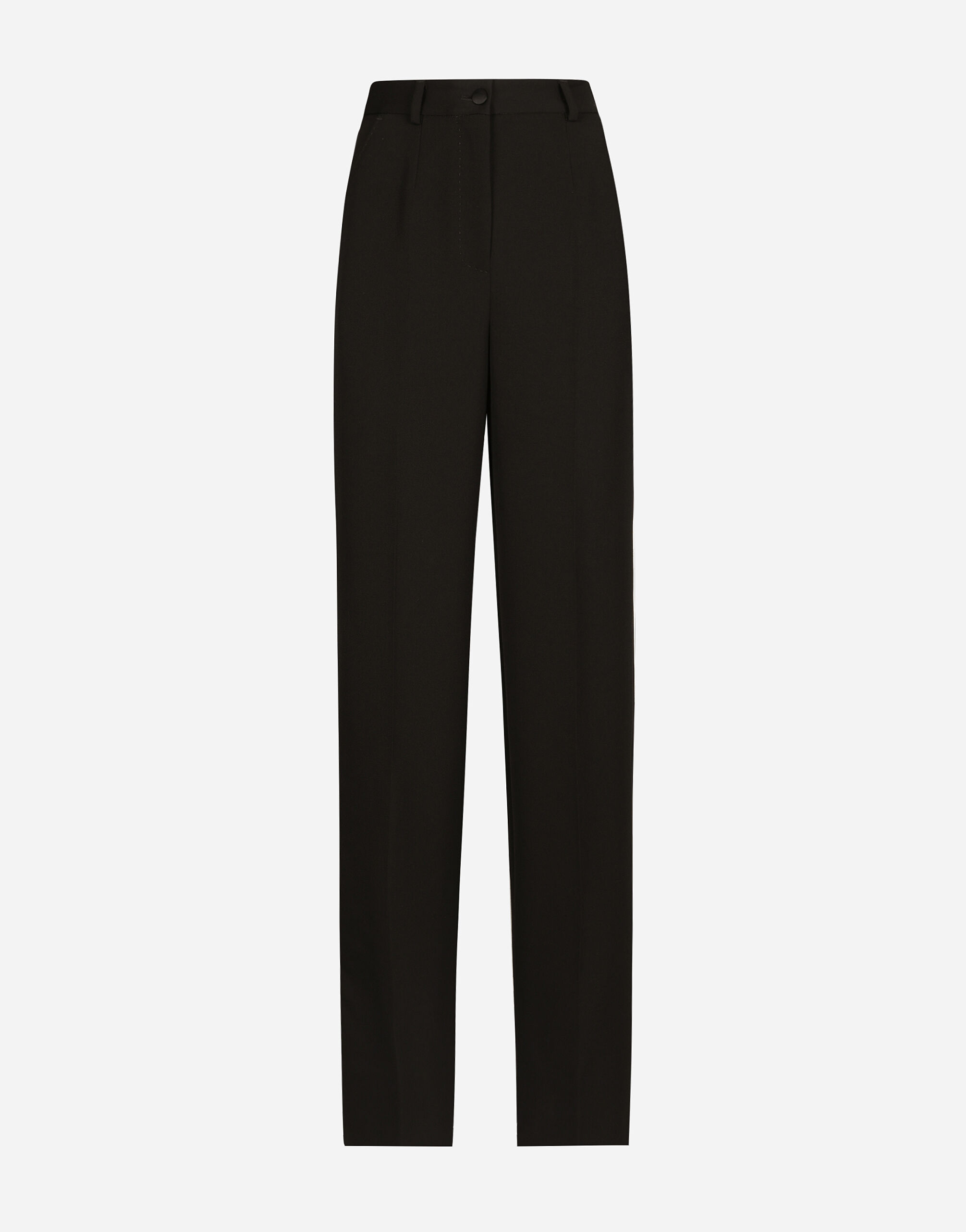 Wool Gabardine Dress Trousers (black) | OVY