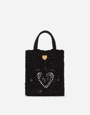 Dolce & Gabbana Small cordonetto lace shopper Black BB7337AW576
