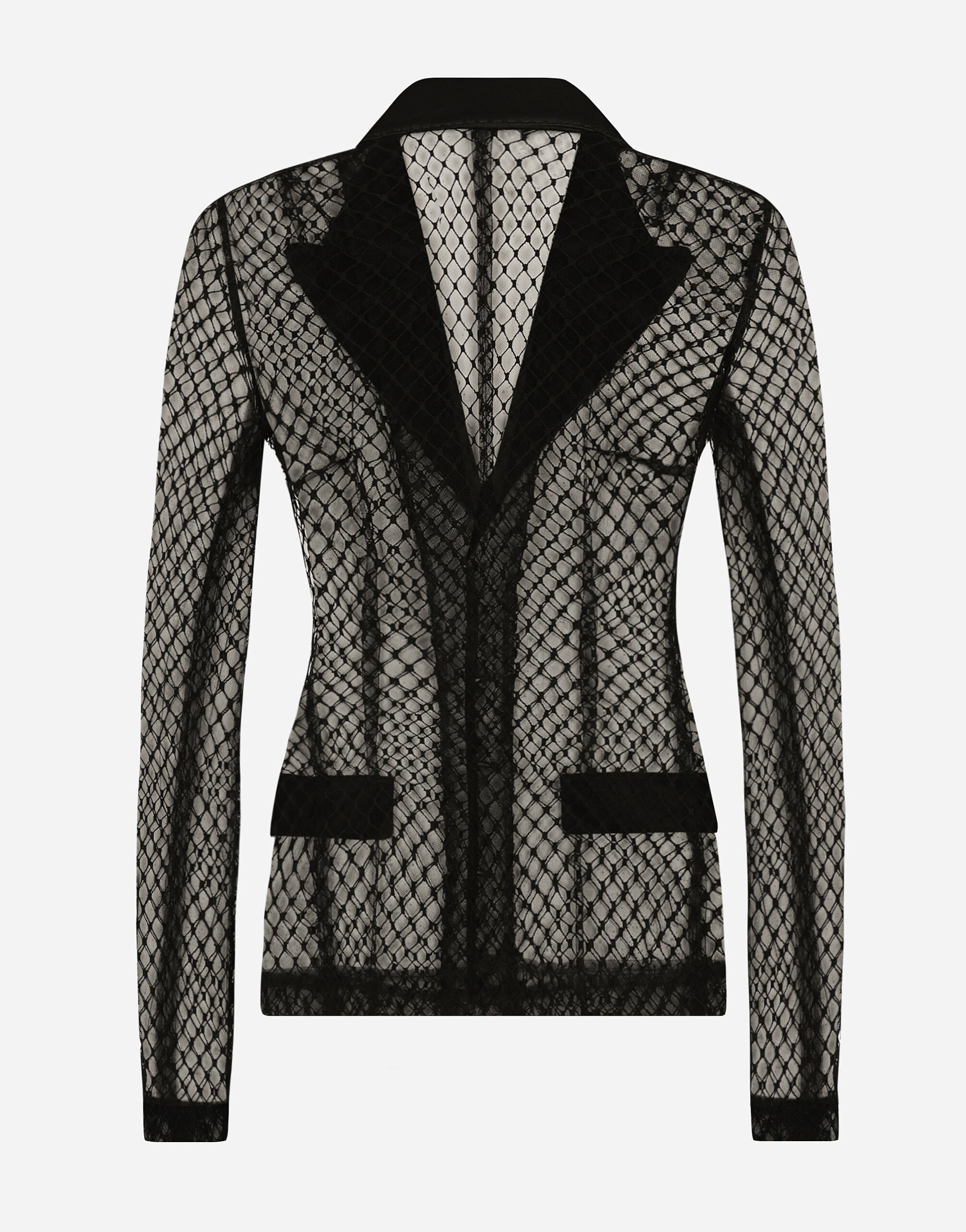 Single-breasted mesh Dolce tuxedo jacket