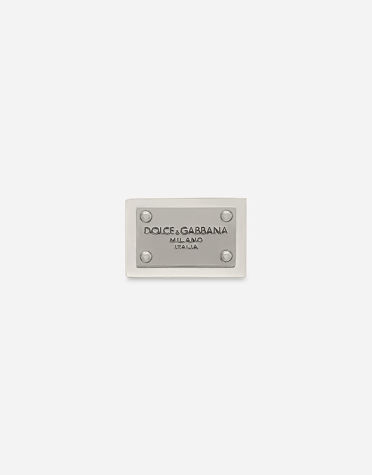 Dolce & Gabbana Button Logoplakette Silber WPQ1L3W1111