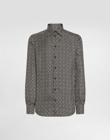 Dolce & Gabbana Printed silk twill martini shirt Print G5MM4TIS1ZJ