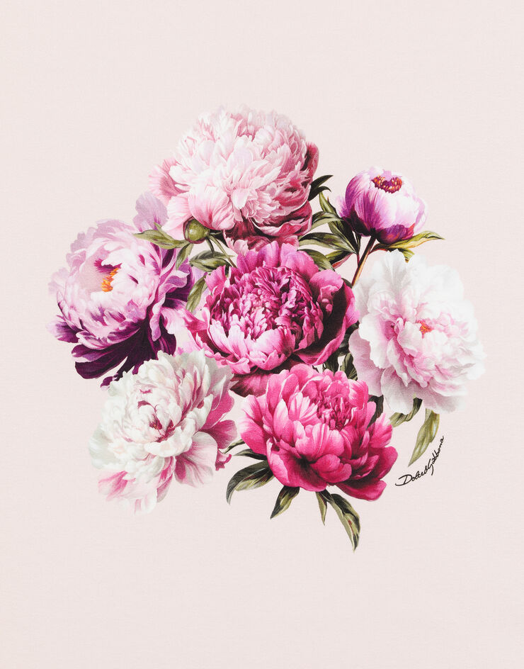 Dolce & Gabbana Peony-print interlock blanket Dolce & Gabbana Peony-print interlock blanket Multicolor LNJAJ4G7Q0M