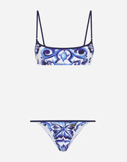 Dolce & Gabbana Majolica-print spandex bikini Print O8C09JFSG8G