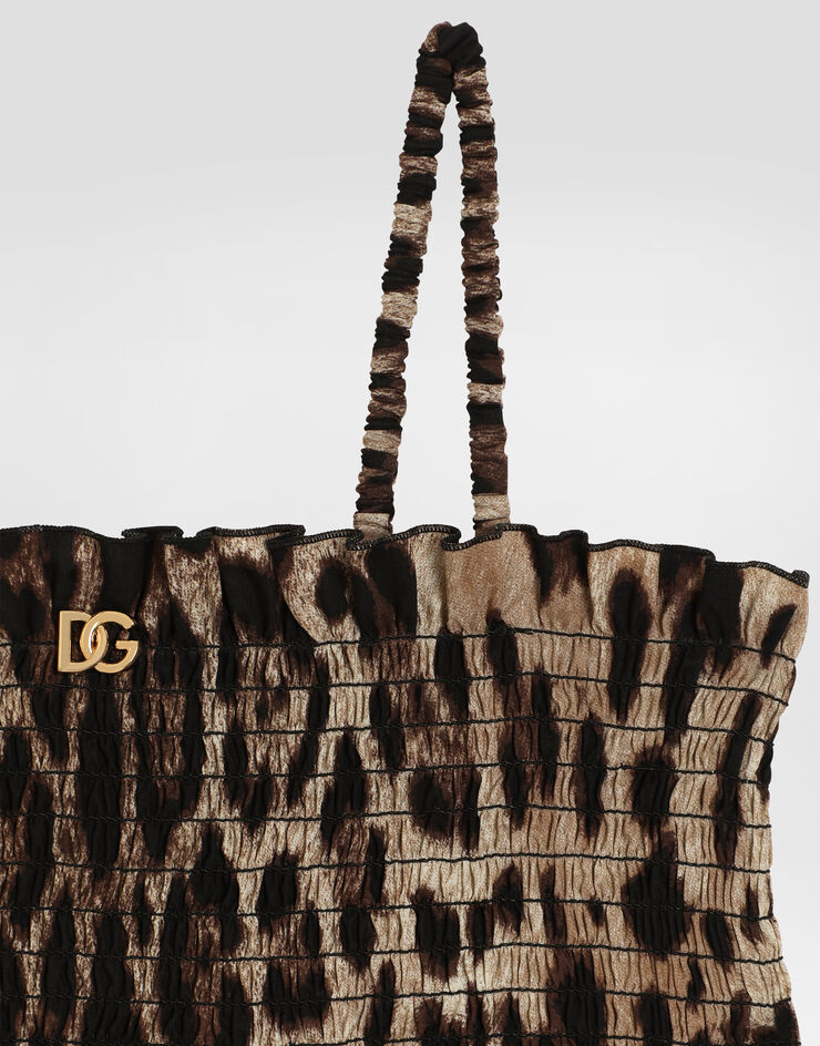 Dolce & Gabbana Leopard-print poplin dress Print L53DM9HS5E3