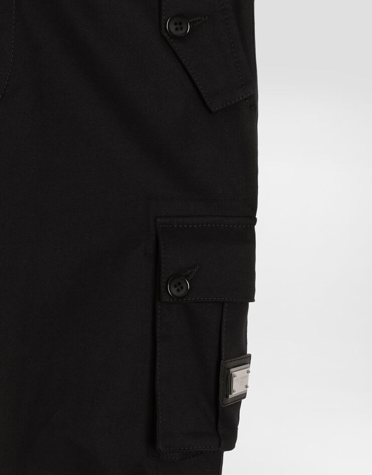 Dolce & Gabbana Gabardine cargo trousers Black L45P22FUFJH