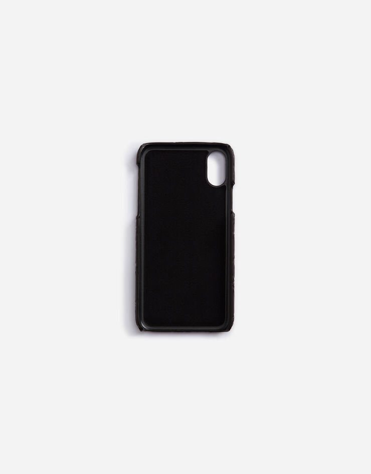 Dolce & Gabbana Caiman iPhone X-XS cover with branded tag 棕 BP2409A2Q73