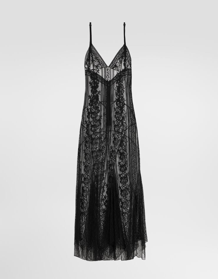 Dolce & Gabbana Chantilly lace slip dress Dolce & Gabbana Chantilly lace slip dress Black F613NTILMDP