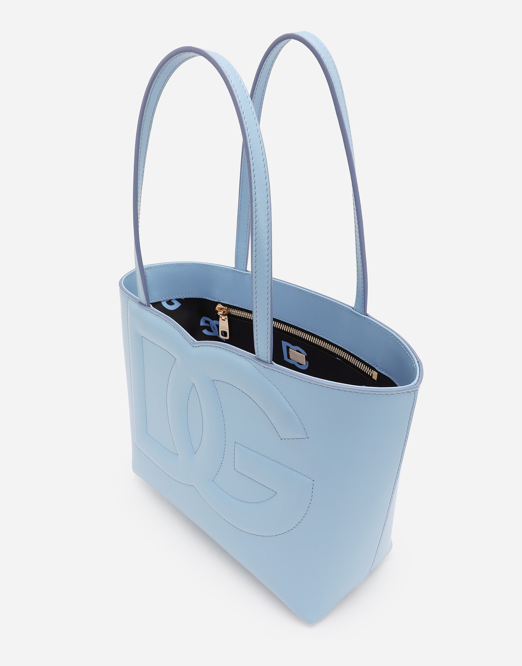 Small DG Logo Bag shopper in Light Blue for Women Dolce Gabbana US