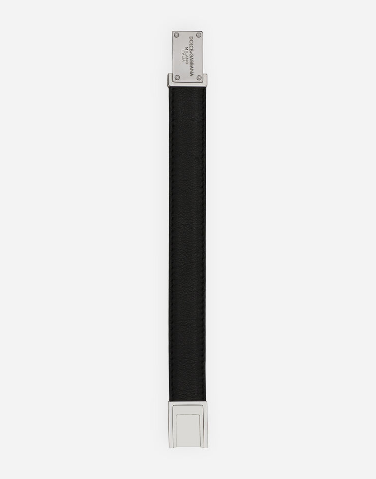 Dolce & Gabbana Pulsera en piel de becerro Negro BJ0821AP599