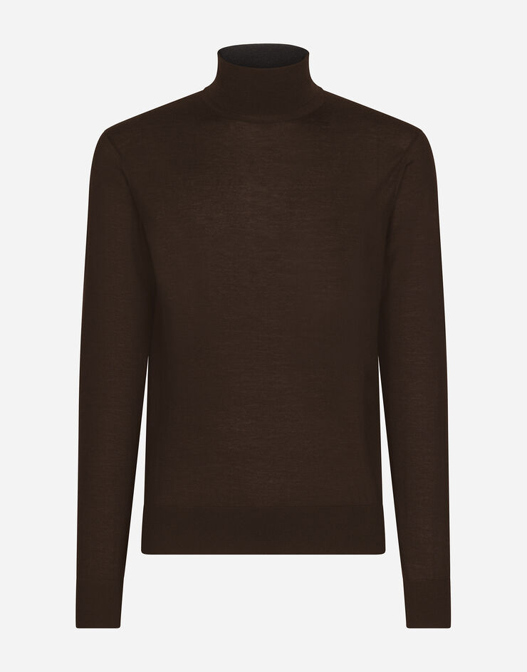 Dolce & Gabbana Pull Collo Alto Brown GXL03TJAWL5