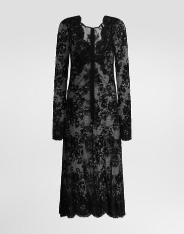 Dolce & Gabbana Chantilly lace dress Dolce & Gabbana Chantilly lace dress Black F651HTFLMP8