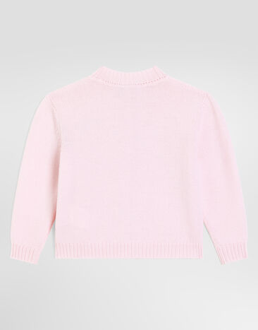 Dolce & Gabbana Virgin wool cardigan Pink L2KWNMJDVNG