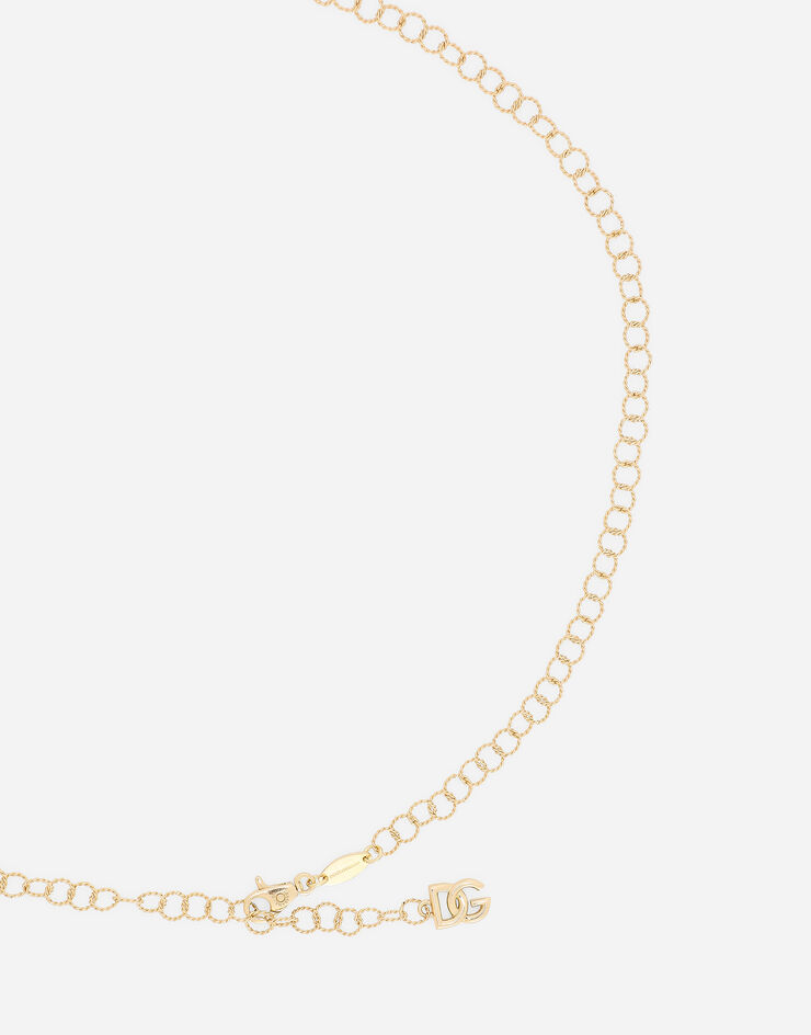 Dolce & Gabbana Link necklace in 18k yellow gold and twisted wire Gold WAQB2GWYEDG