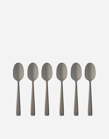 Dolce & Gabbana Set 6 INOX Coffee Spoons Gold TCPS01TCA51