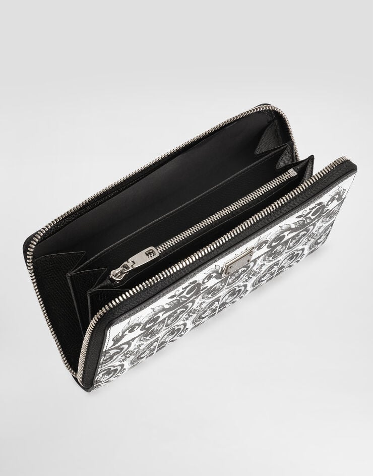 Dolce & Gabbana Majolica-print calfskin wallet Multicolor BP1672AN719
