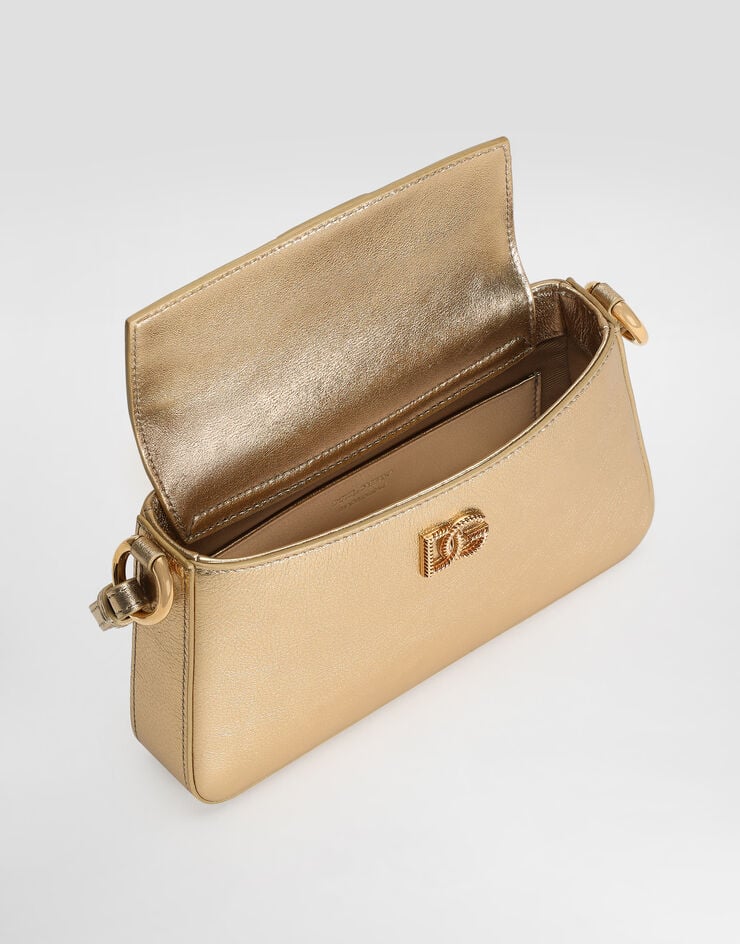 Dolce & Gabbana Laminated calfskin phone bag Dolce & Gabbana Laminated calfskin phone bag Gold BI3466AZ648