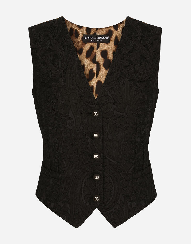 Dolce & Gabbana GILET Black F79H5TFJUBL
